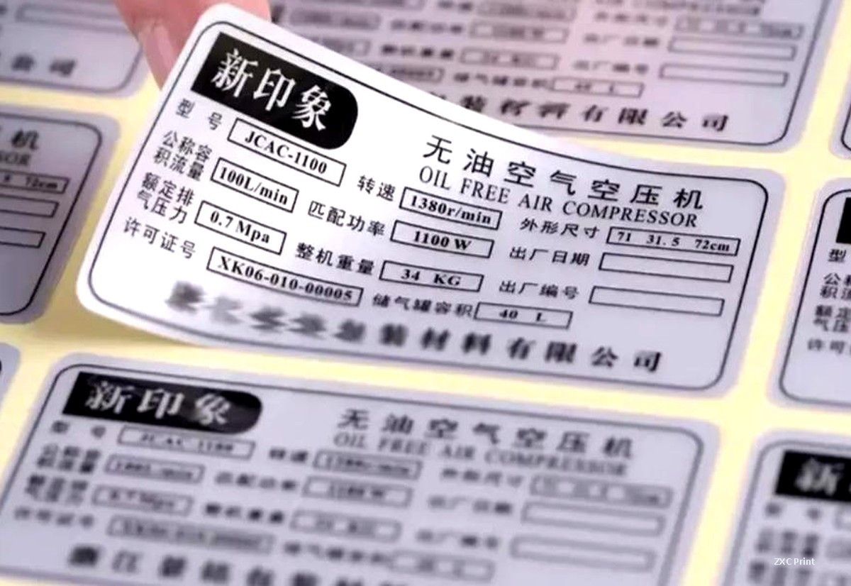 Inspecting printed self-adhesive labels during prepress quality control